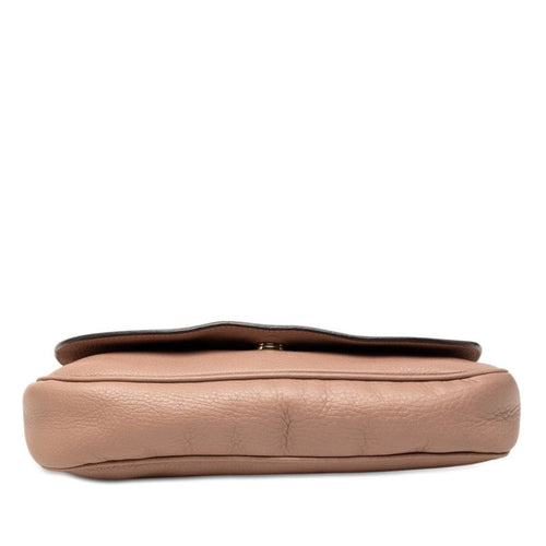 gucci pink shoulder bag rear view