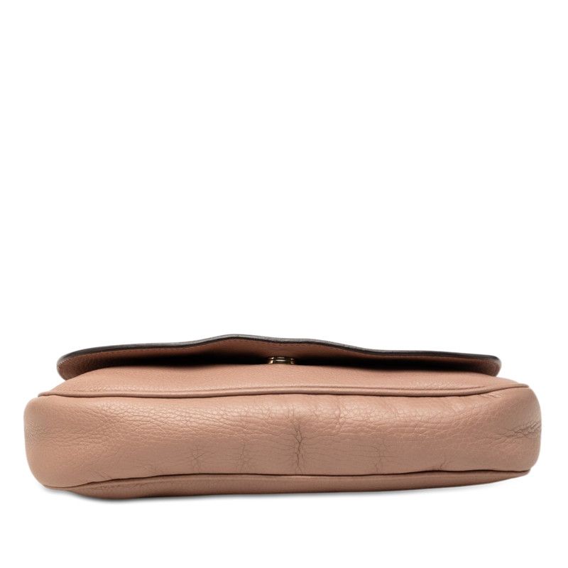 gucci pink shoulder bag rear view