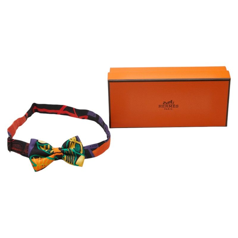 hermes orange necktie condition details