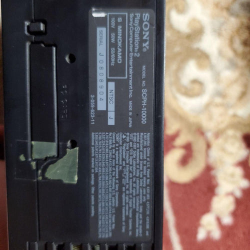 sony scph-10000 video game console rear view