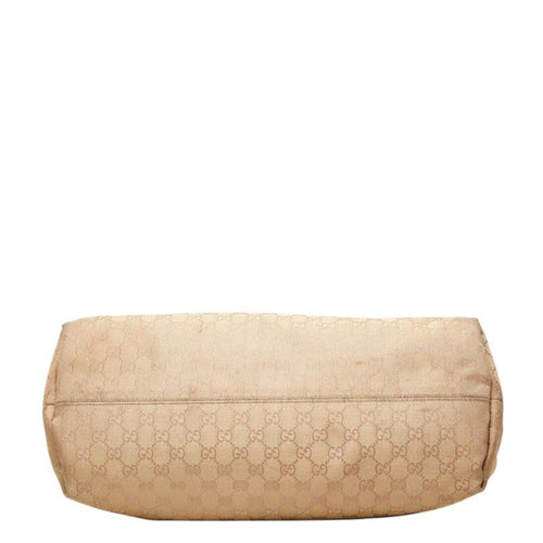 gucci beige tote bag rear view
