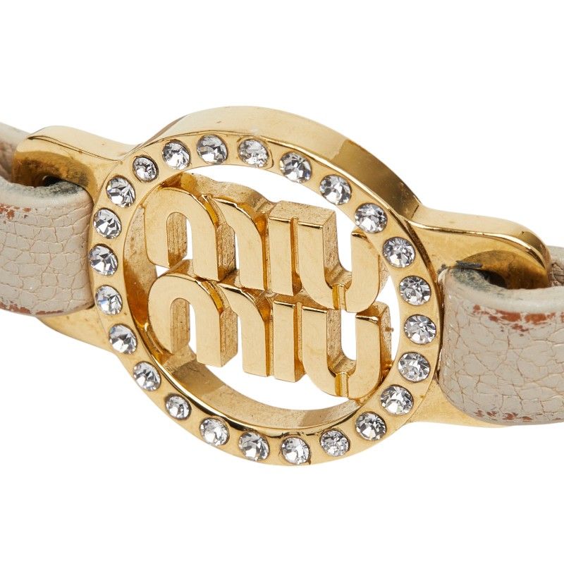 miu miu beige bracelet rear view