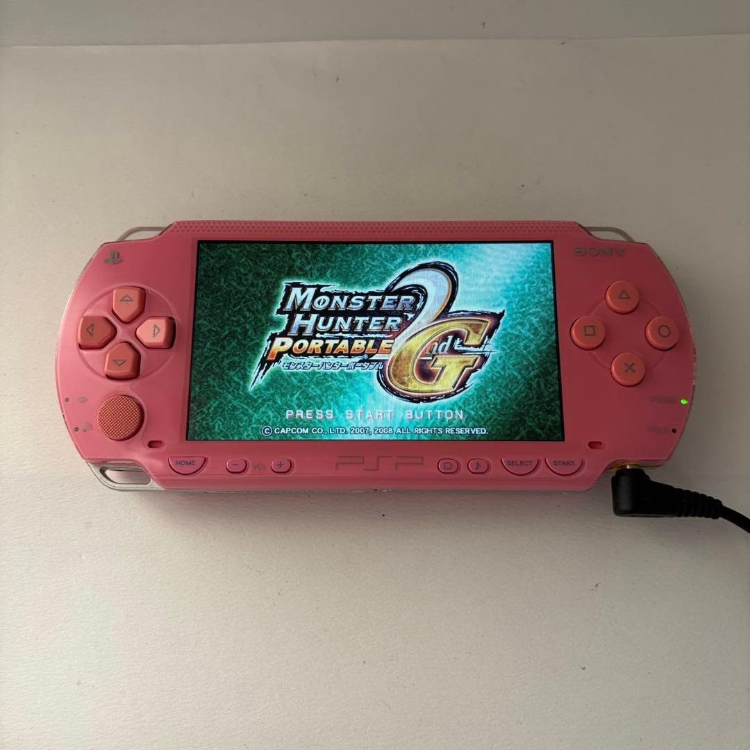 sony psp-1000 pink handheld console markings and labels