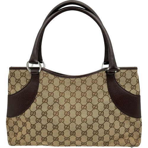 gucci beige handbag front view