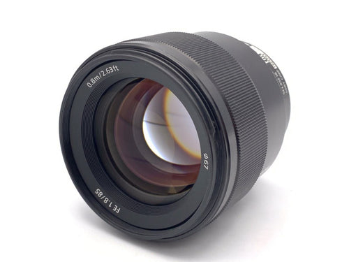 sony sel85f18 lens rear view