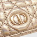 christian dior pink wallet side view