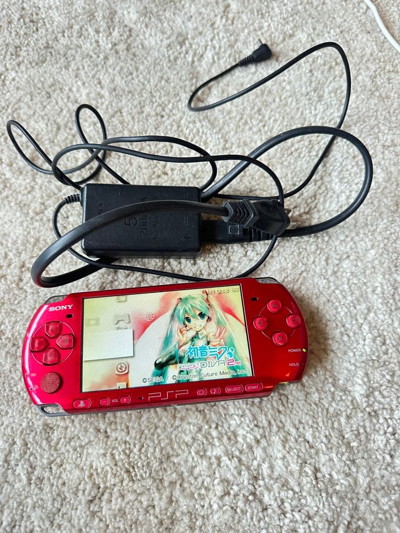 sony psp-3000 handheld console markings and labels