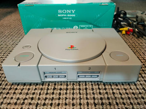 sony scph-5500 video game console markings and labels