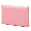 hermes pink coin purse front view