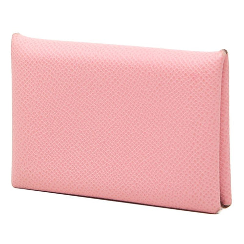 hermes pink coin purse front view