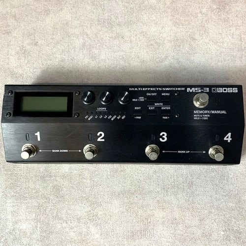 boss ms-3 guitar effector front view