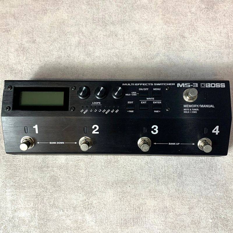 boss ms-3 guitar effector front view