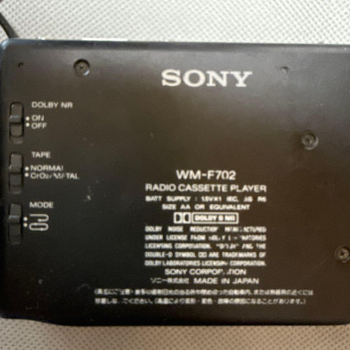 sony wm-f702 cassette player condition details