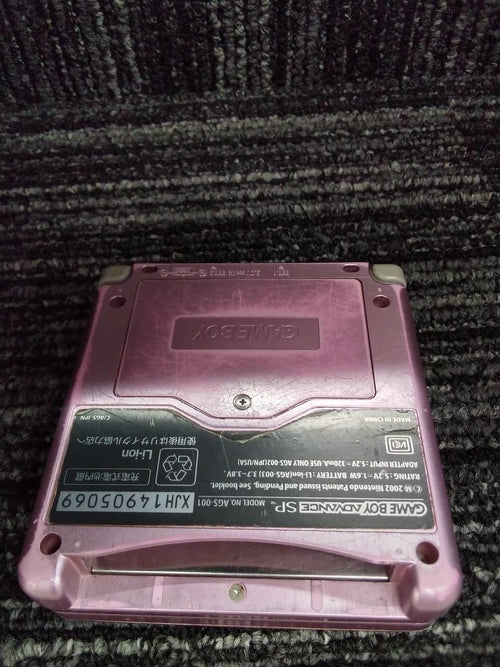 nintendo ags-001 handheld console markings and labels