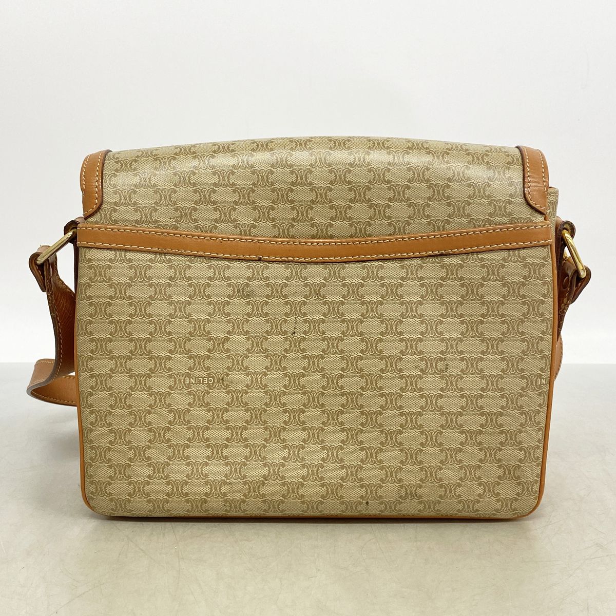 celine beige shoulder bag markings and labels