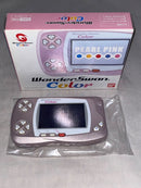 bandai pink handheld console side view