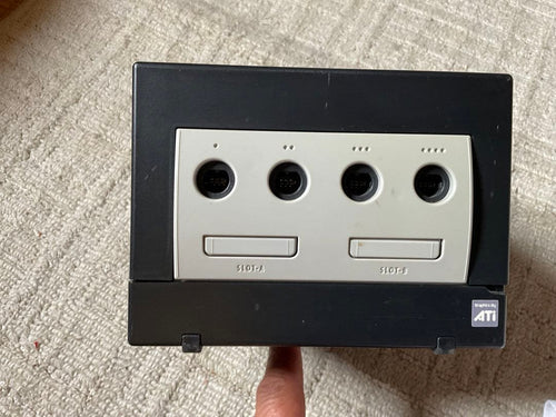 nintendo dol-001 video game console markings and labels