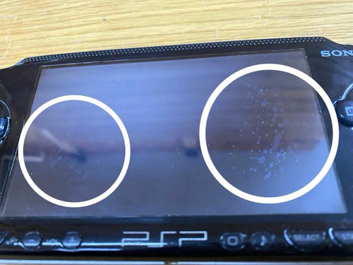 sony psp-1000 handheld console markings and labels