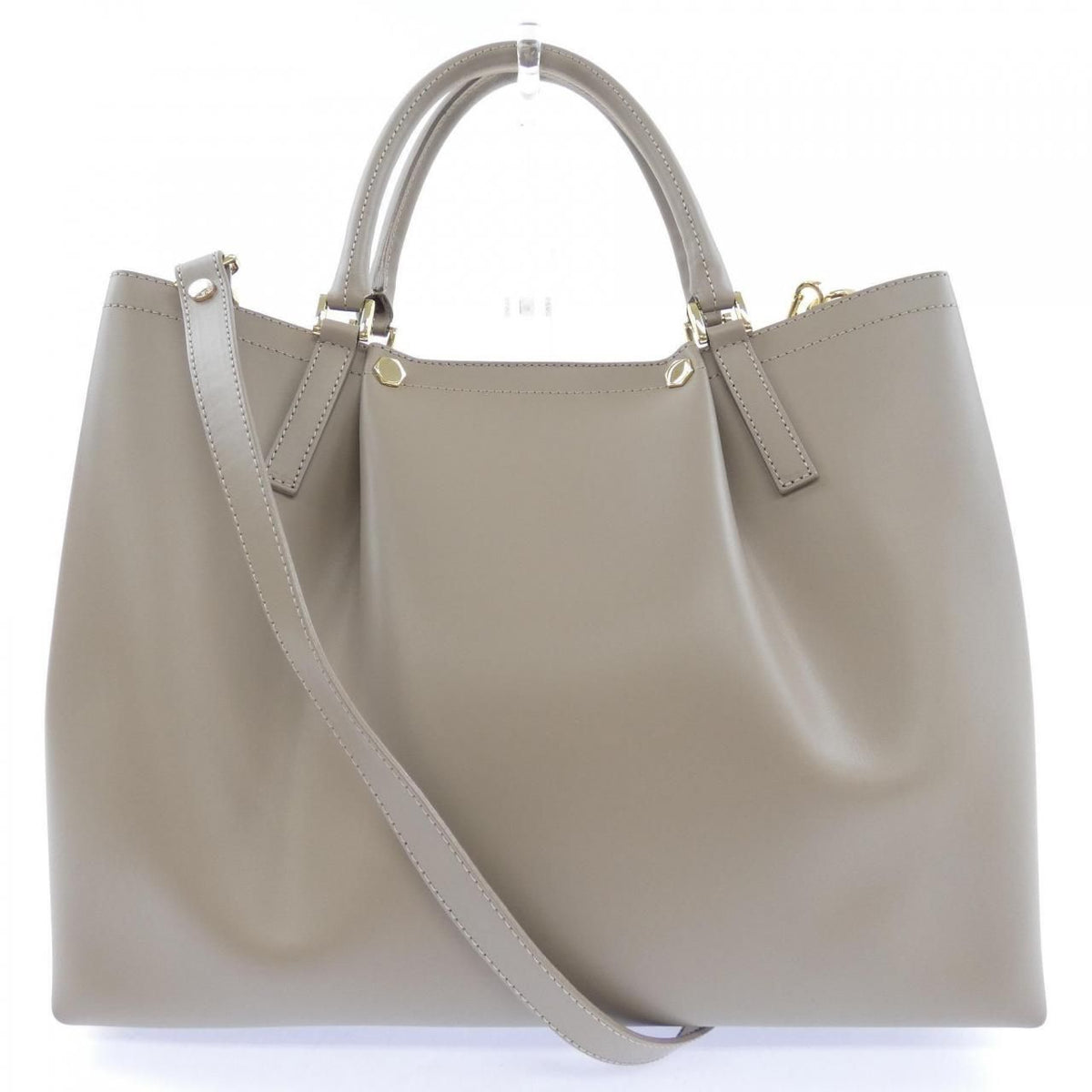 gianni notaro grey handbag rear view