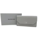 balenciaga grey wallet markings and labels