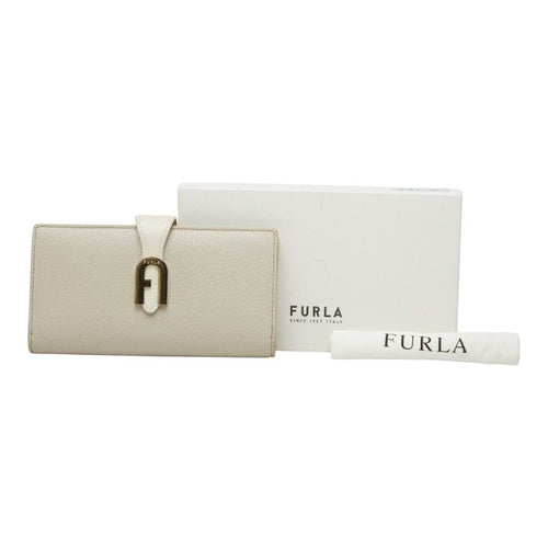 furla grey wallet markings and labels