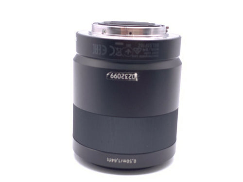 sony sel55f18z lens front view