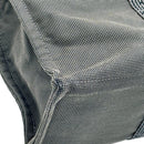 hermes grey tote bag interior details
