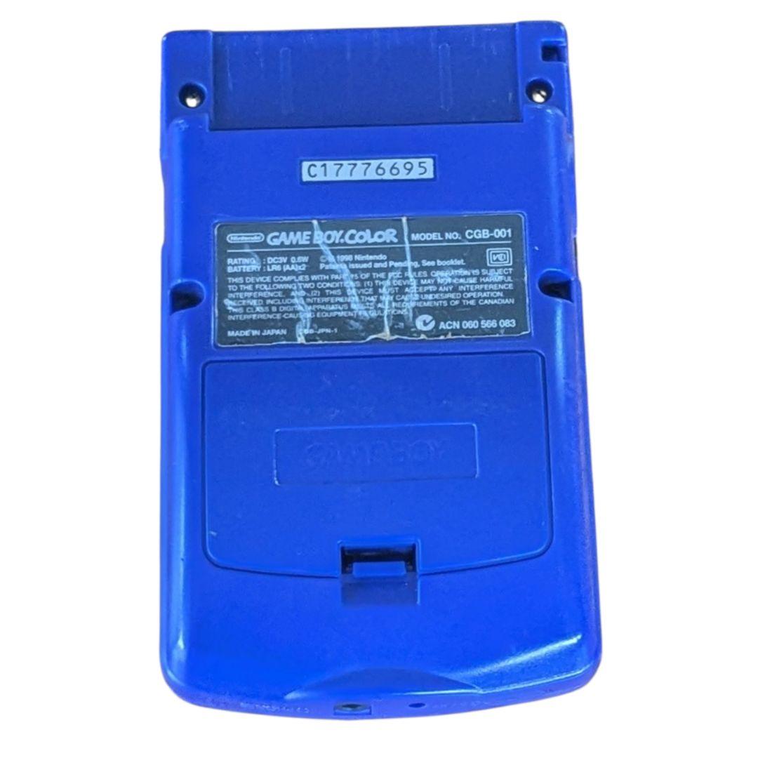 nintendo cgb-001 handheld console rear view