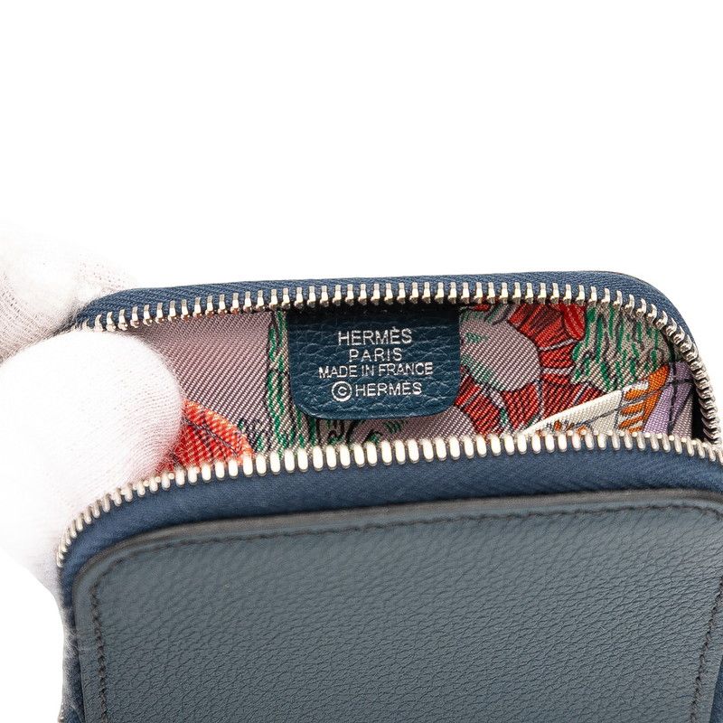 hermes navy coin purse accessories included
