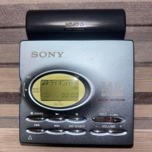 sony mz-r91 minidisc player markings and labels