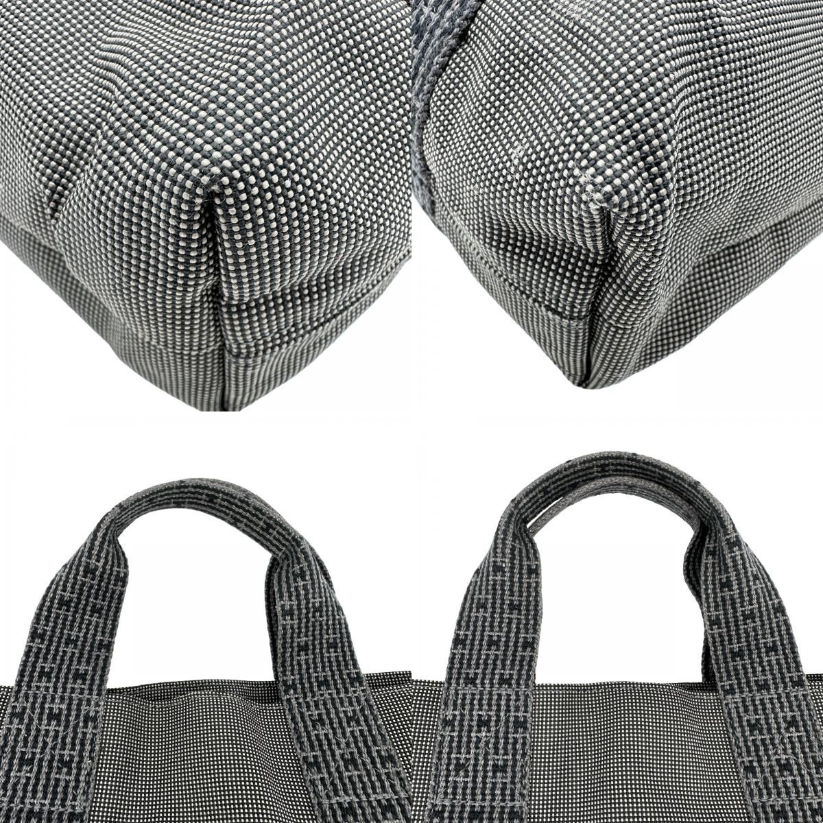 hermes grey tote bag markings and labels