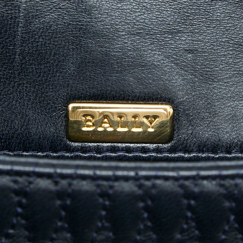 bally navy shoulder bag markings and labels