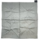 hermes grey scarf front view