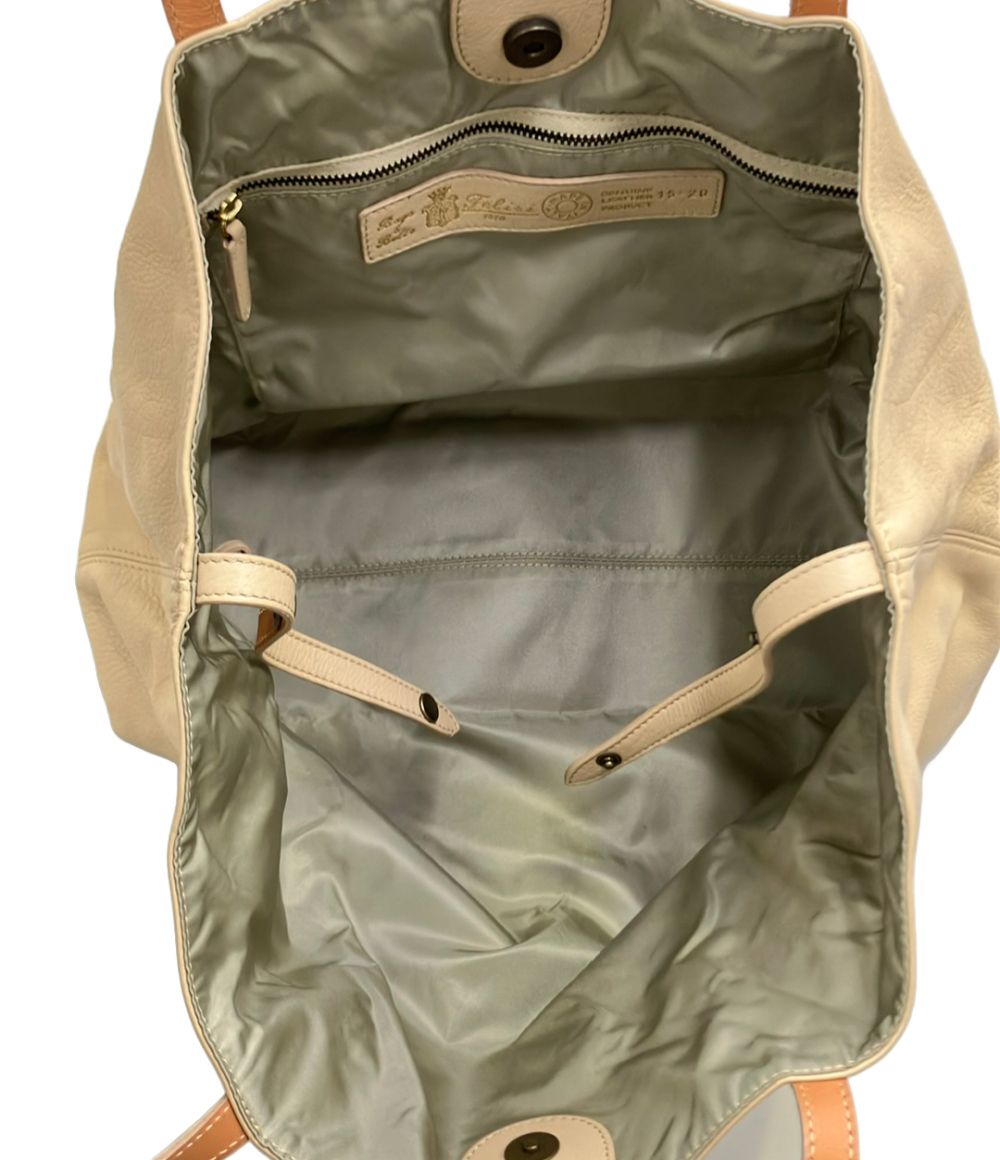 felisi beige tote bag accessories included