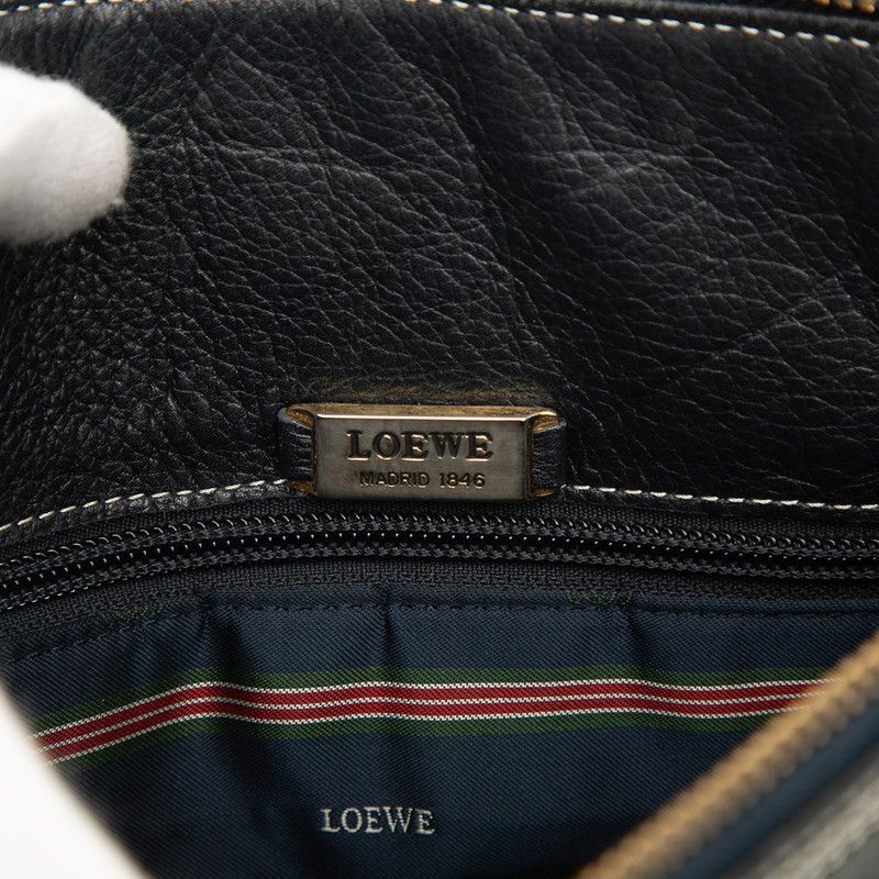 loewe navy shoulder bag accessories included