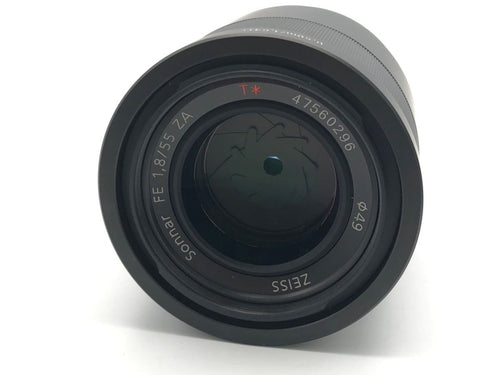 sony sel55f18z lens rear view
