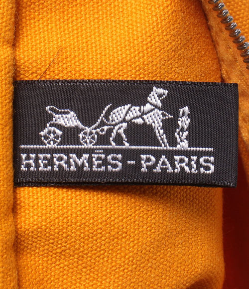 hermes orange pouch / clutch condition details