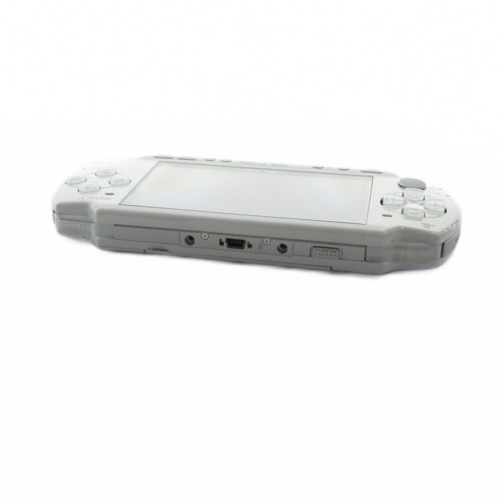 sony psp-2000 white handheld console rear view