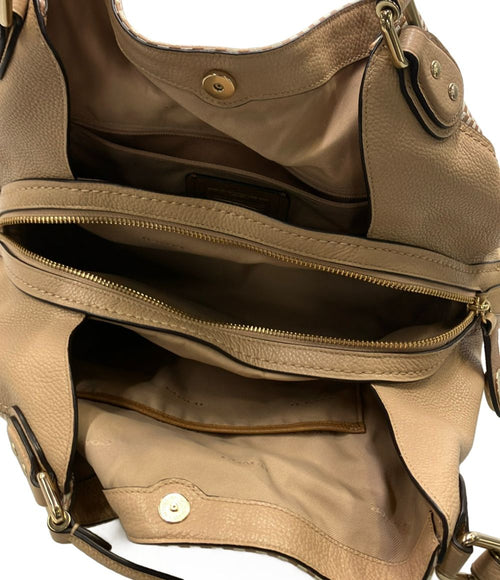 coach beige tote bag accessories included