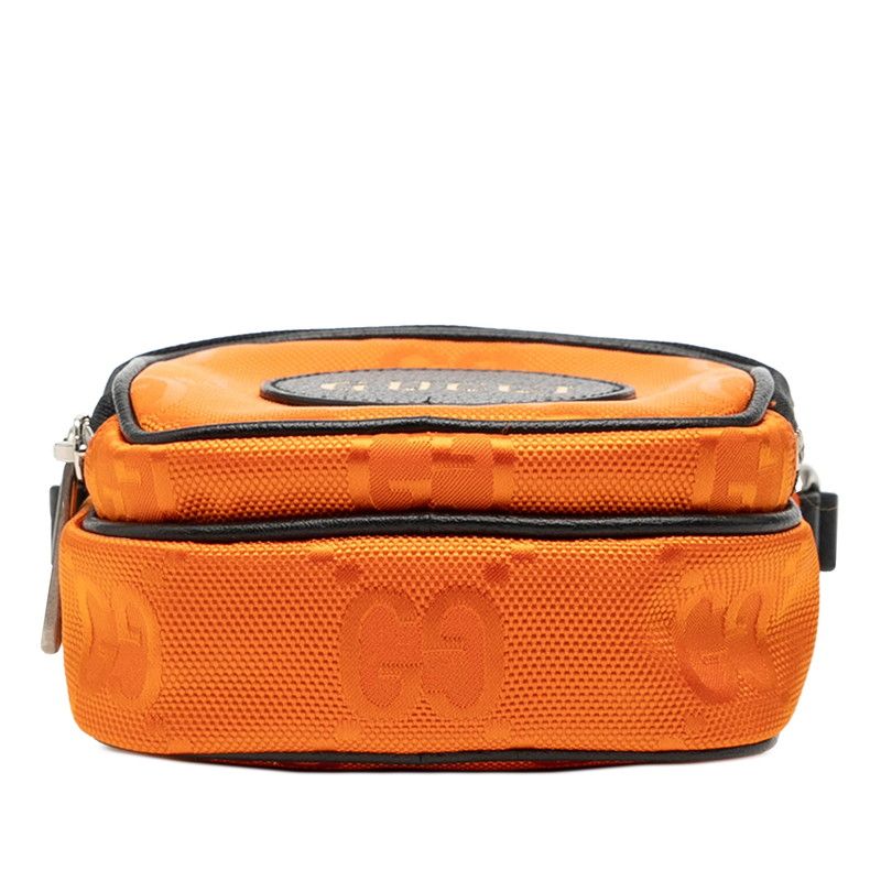 gucci orange shoulder bag rear view