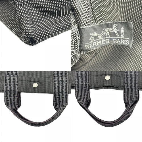 hermes grey tote bag markings and labels