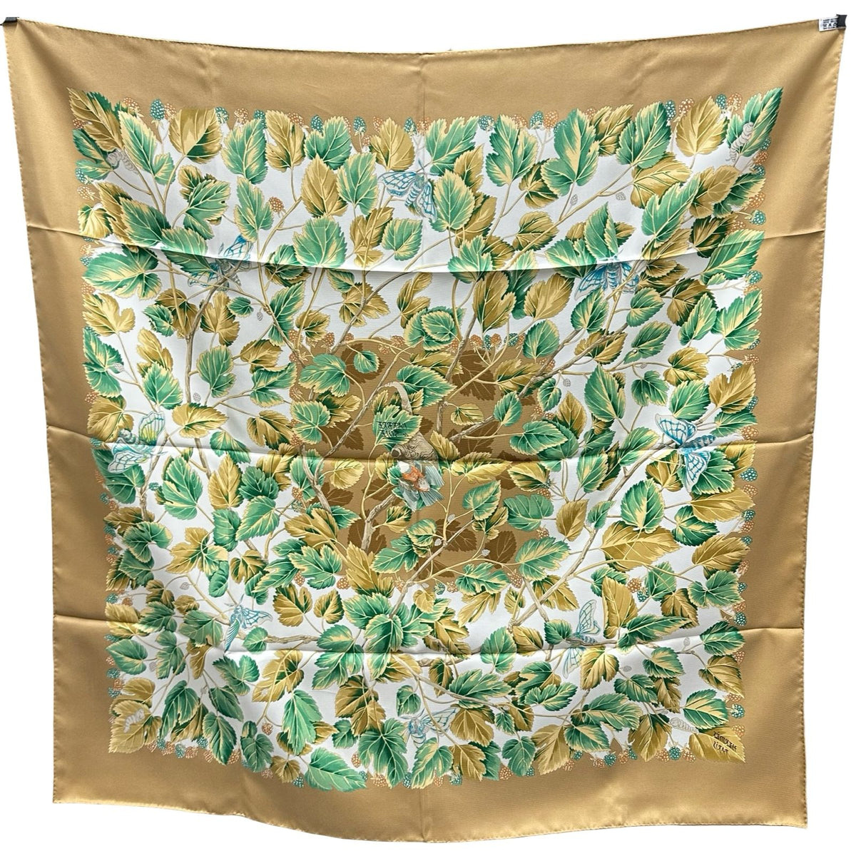 hermes scarf front view