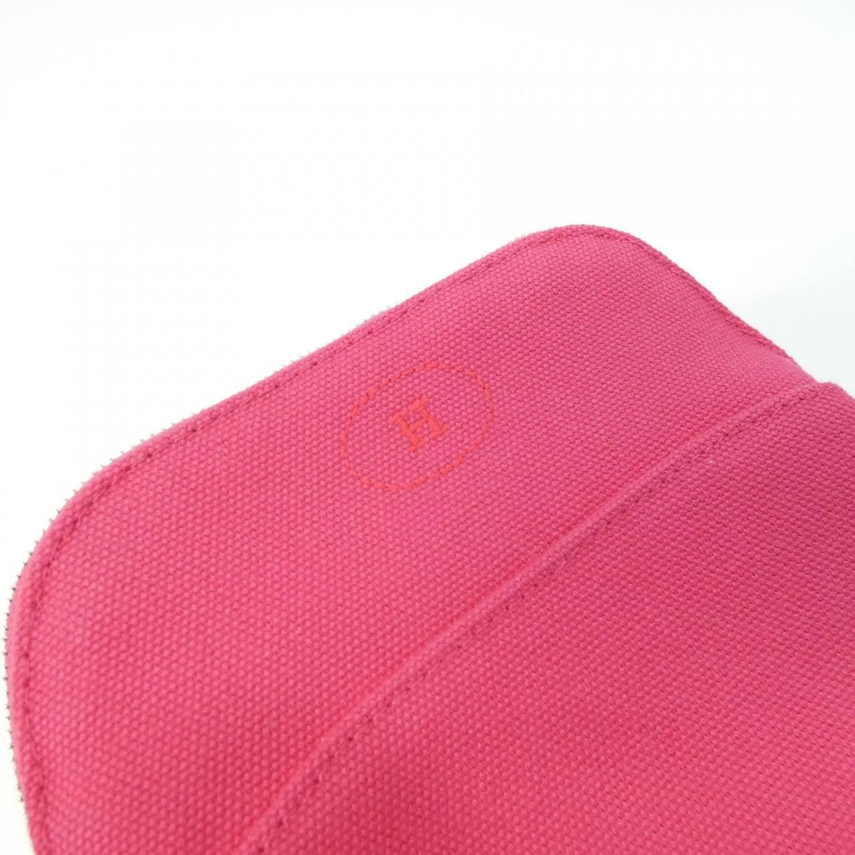 hermes silver pouch / clutch side view