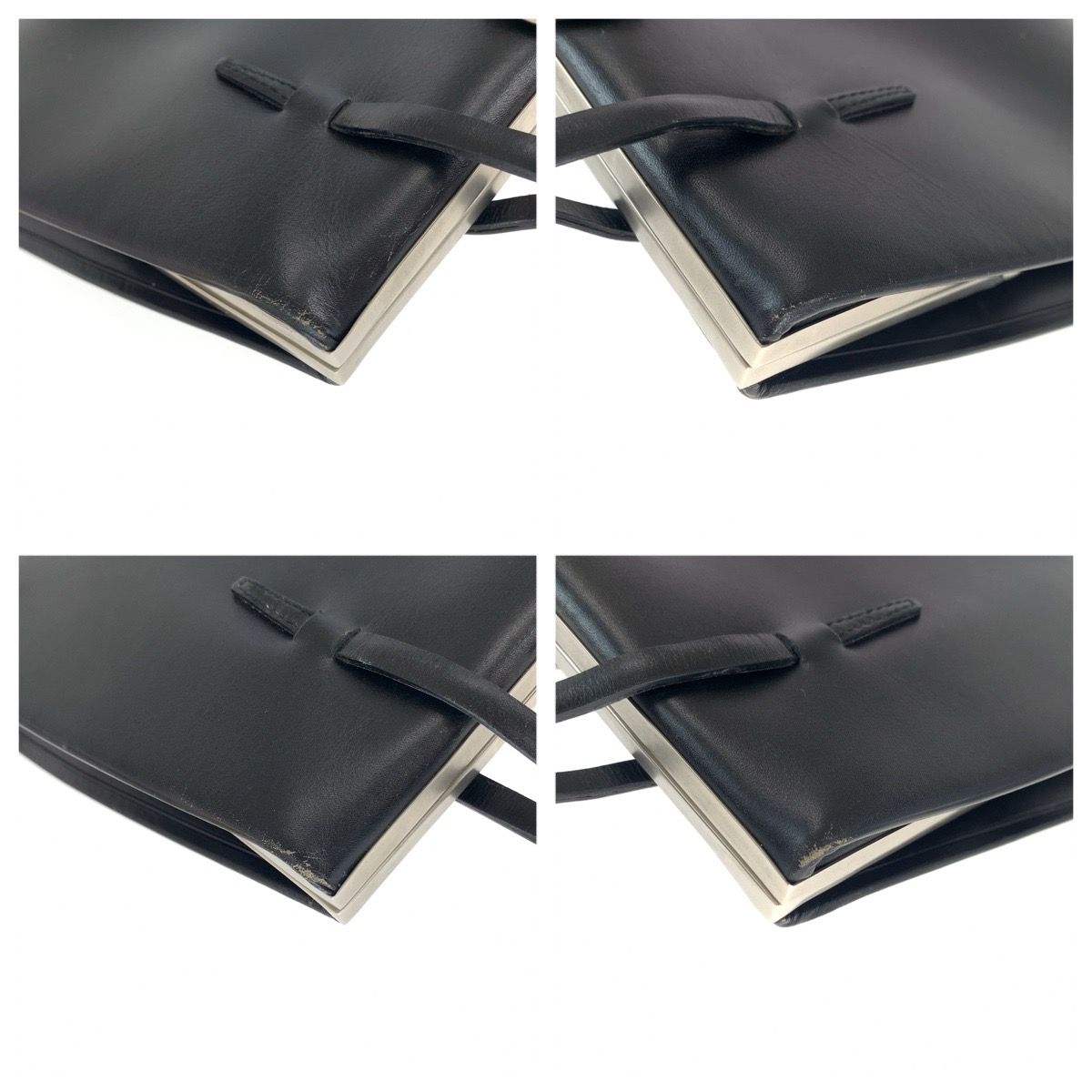 loewe black tote bag side view
