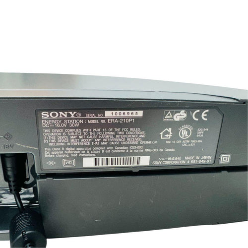 sony ers-210 other markings and labels