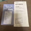 sony icf-sw55 radio markings and labels