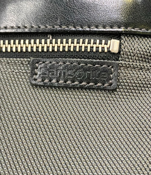 samsonite grey briefcase interior details
