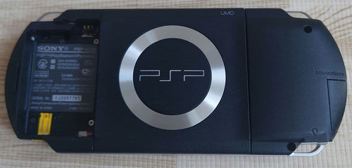 sony psp-1000 handheld console markings and labels