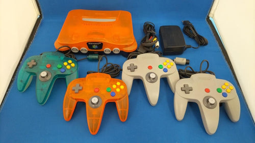nintendo nus-001 orange video game console