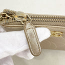 chanel beige coin purse interior details